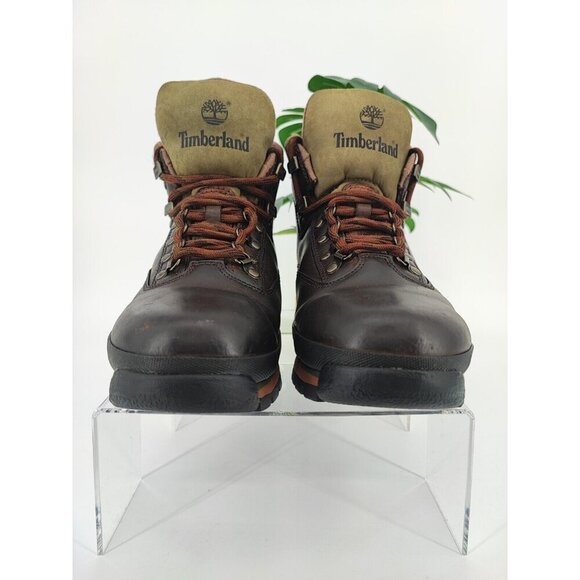 Timberland Men's Hommes Euro Hiker Mid Lace Brown Boots Size 11.5M US - Picture 2 of 10